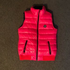bright pink AE vest